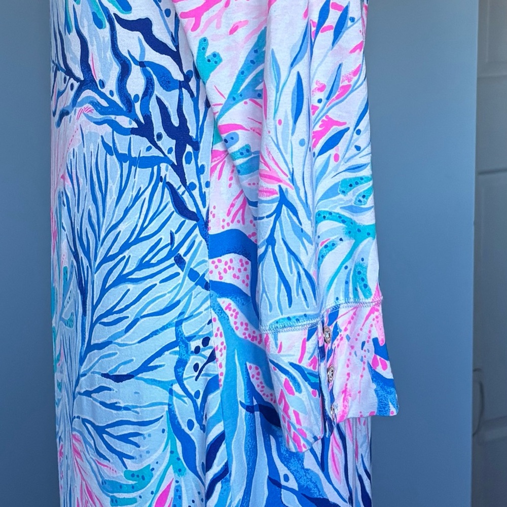 Lilly Pulitzer Sophie UPF 50 Women's Medium Knit Floral Dress. Excellent cond! M - Picture 11 of 11
